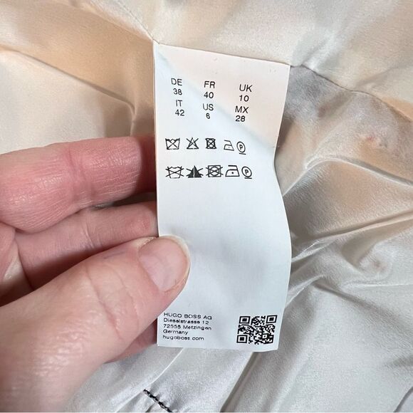 BOSS Career professional Hugo Boss Plaid Wool KANIXA blazer size 6 officewear - Picture 6 of 16